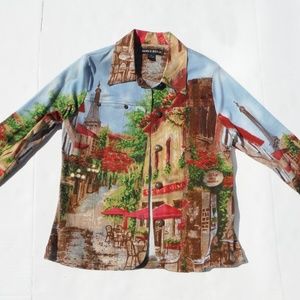 Mirror Image Paris Eiffel Tower Jacket